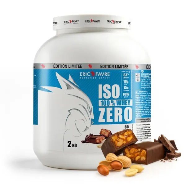 Pot de protéine Eric Favre Iso Zero 100% Whey Protein