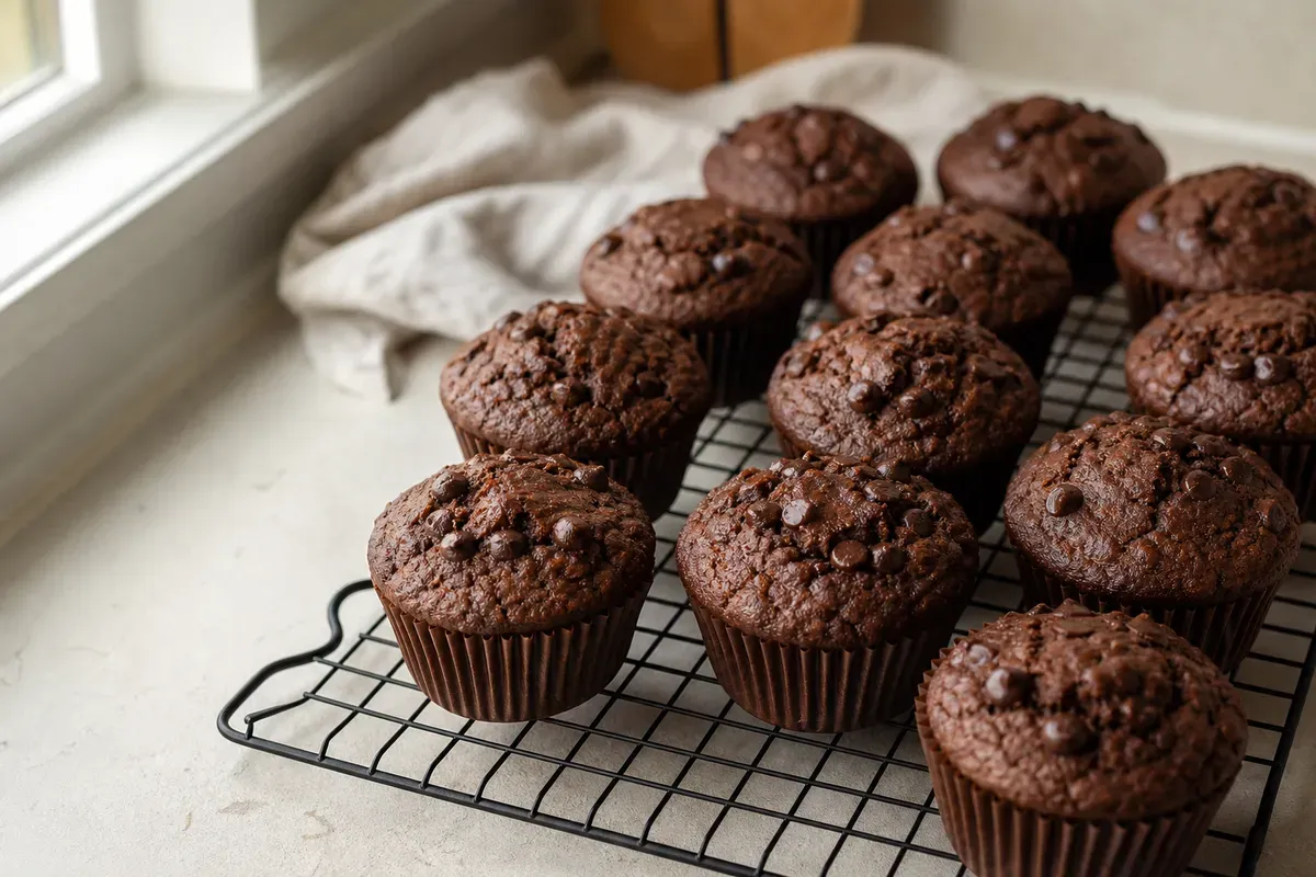 Muffins au chocolat maison