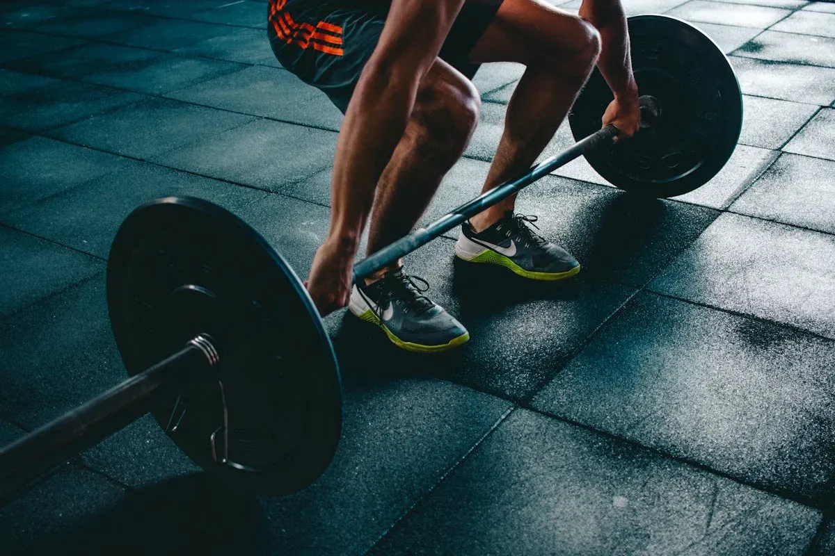 Entraînement à la barre de musculation