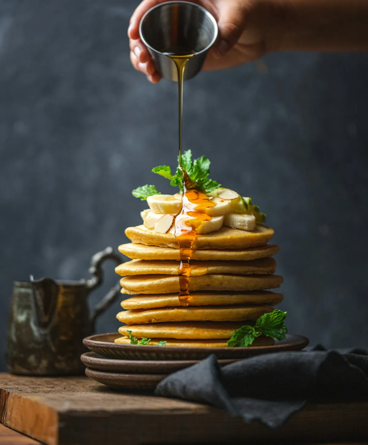 Pancakes avec fruits frais